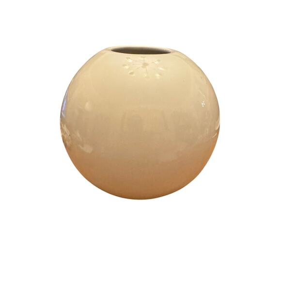 Vintage Royal Haeger Large Round Orb Ball Vase Yellow base is 6.5” - Picture 1 of 8